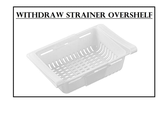 Fridge Box Can Kitchen Over shelf Storage Basket Rack Adjustable (195*160*80 mm.) (280*160*80 mm.) - DIVCHI