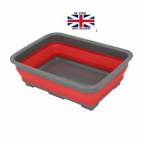 10L Collapsible Washing Up Bowl – Folding Dish Drainer for Kitchen, Camping & Sink Use - DIVCHI