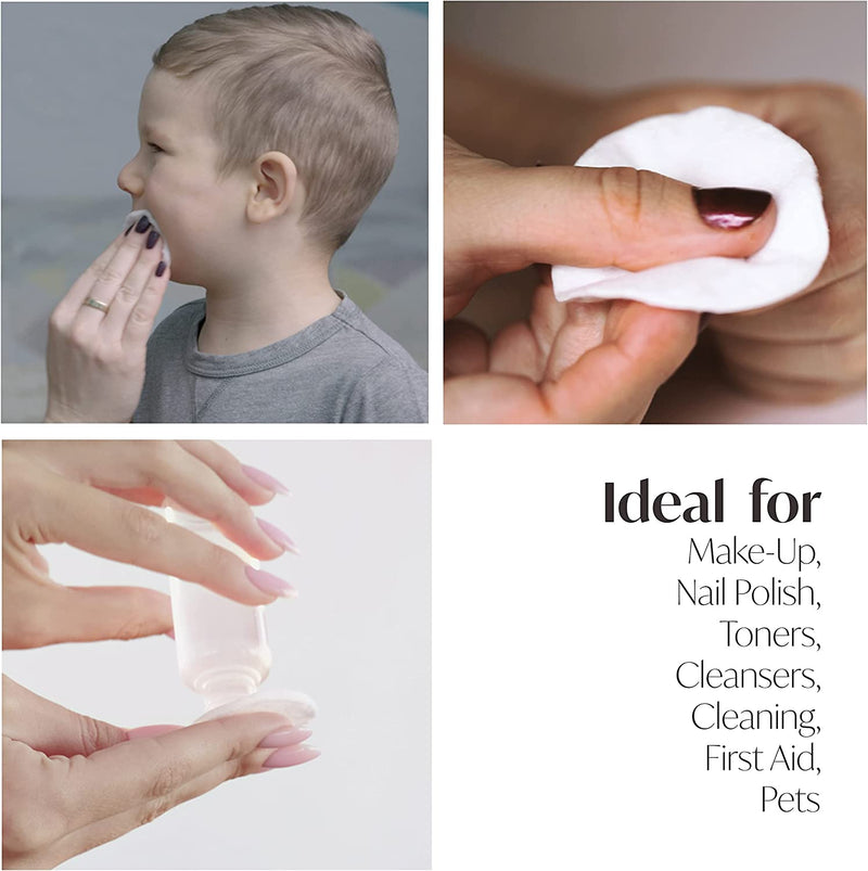 DIVCHI Oval Cotton Pads 60 Pack for Face Makeup Remover Pads, Hypo