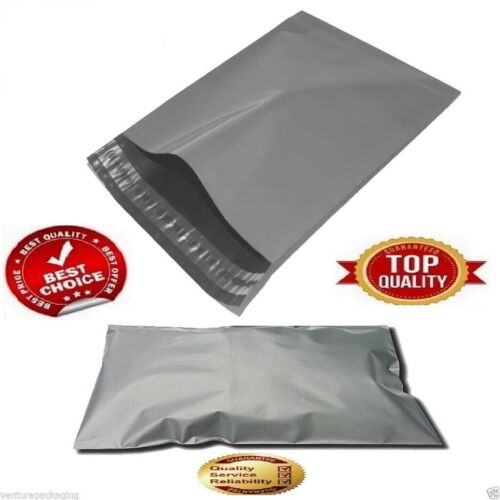 STRONG POLY MAILING POSTAGE POSTAL BAGS QUALITY SELF SEAL GREY PLASTIC MAILERS