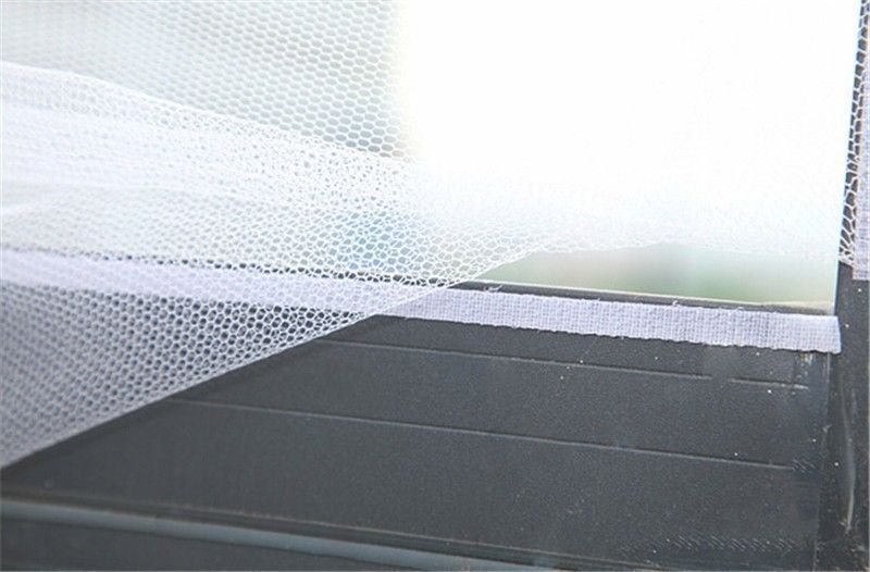 DIVCHI 2 Packs Window Insect Screen Net Mesh Kit 130X150cm (Approach 51x59 Inches) White