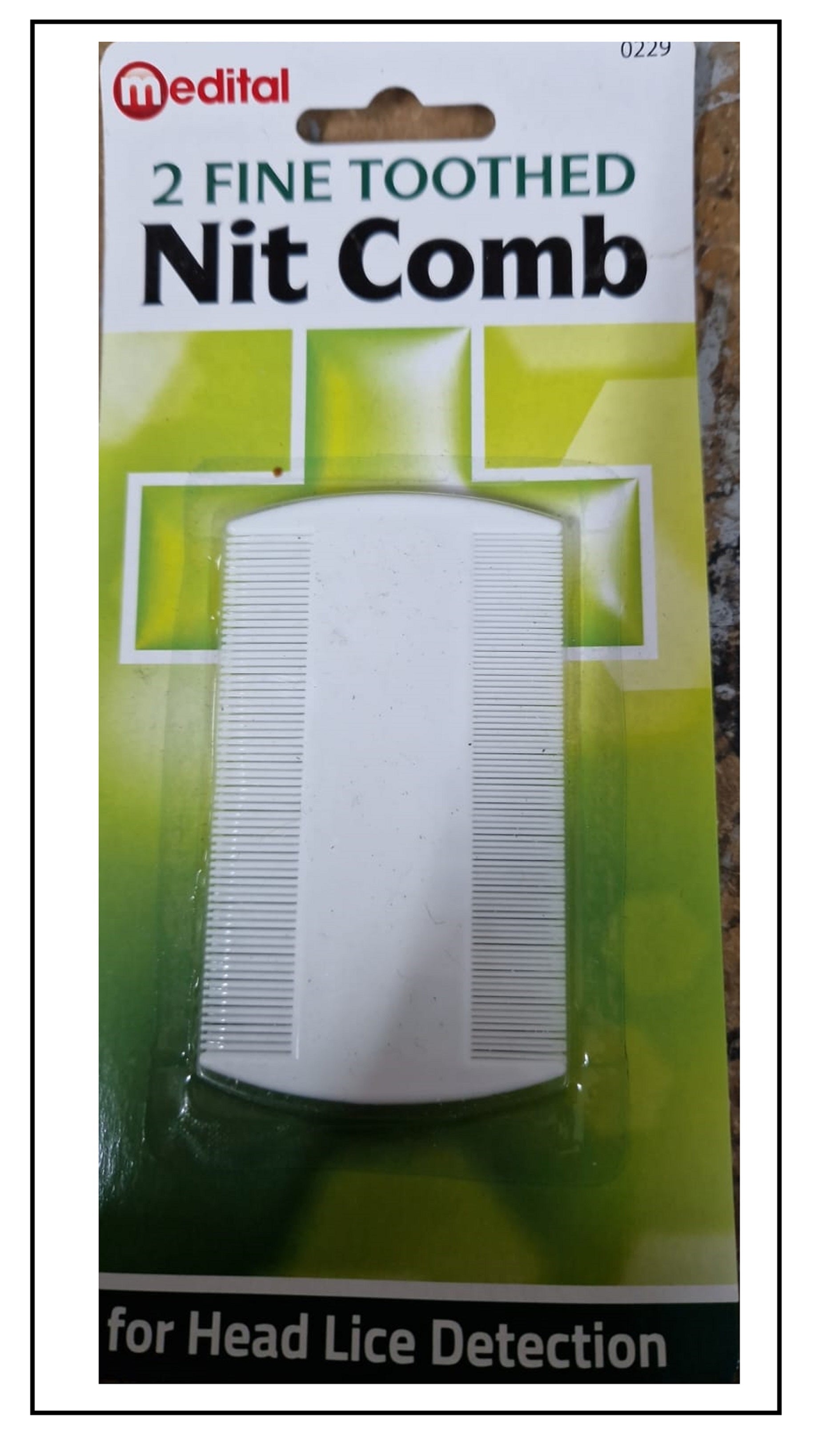 White Durable Double Sided Nit Combs or Head Lice Detection Comb Kids ...