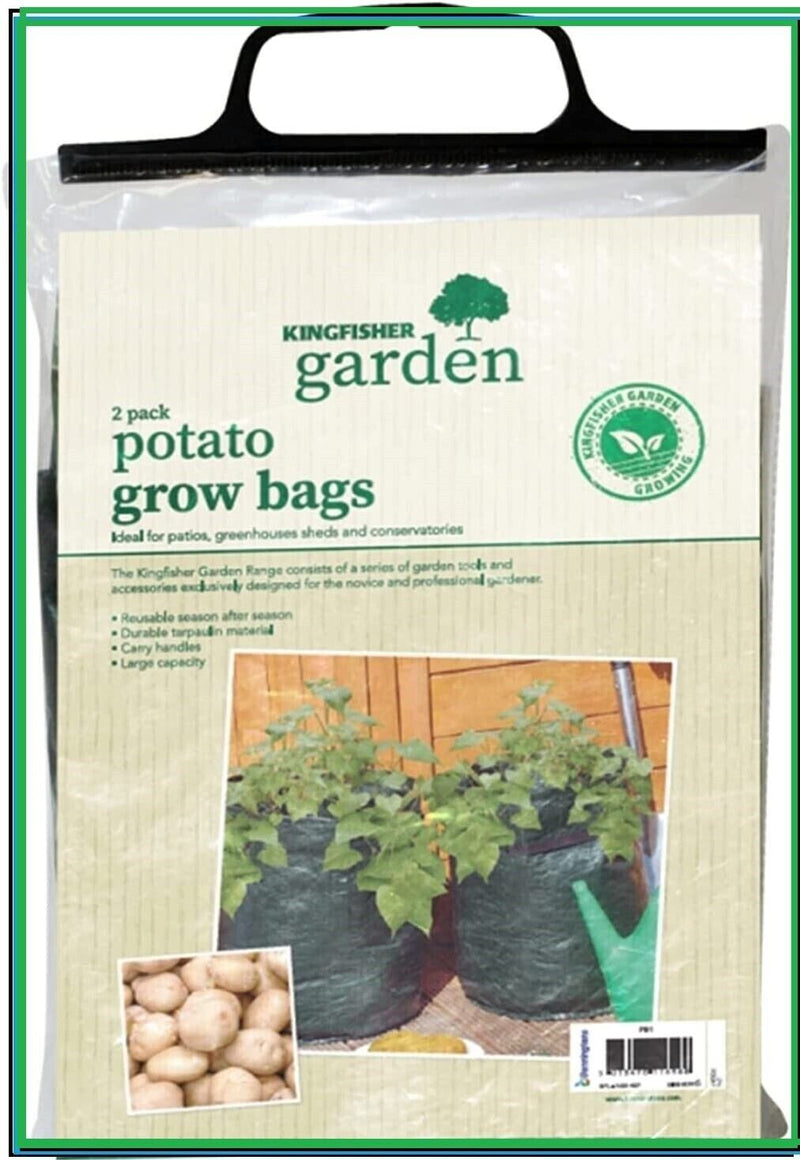 kingfisher potato grow bags pack of 2 with black colour