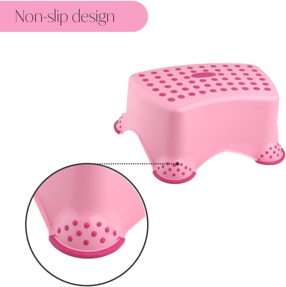 Toilet Training Kids Non Slip Up Step Stool Unisex for Safe Toddler Loo Potty Tr - DIVCHI