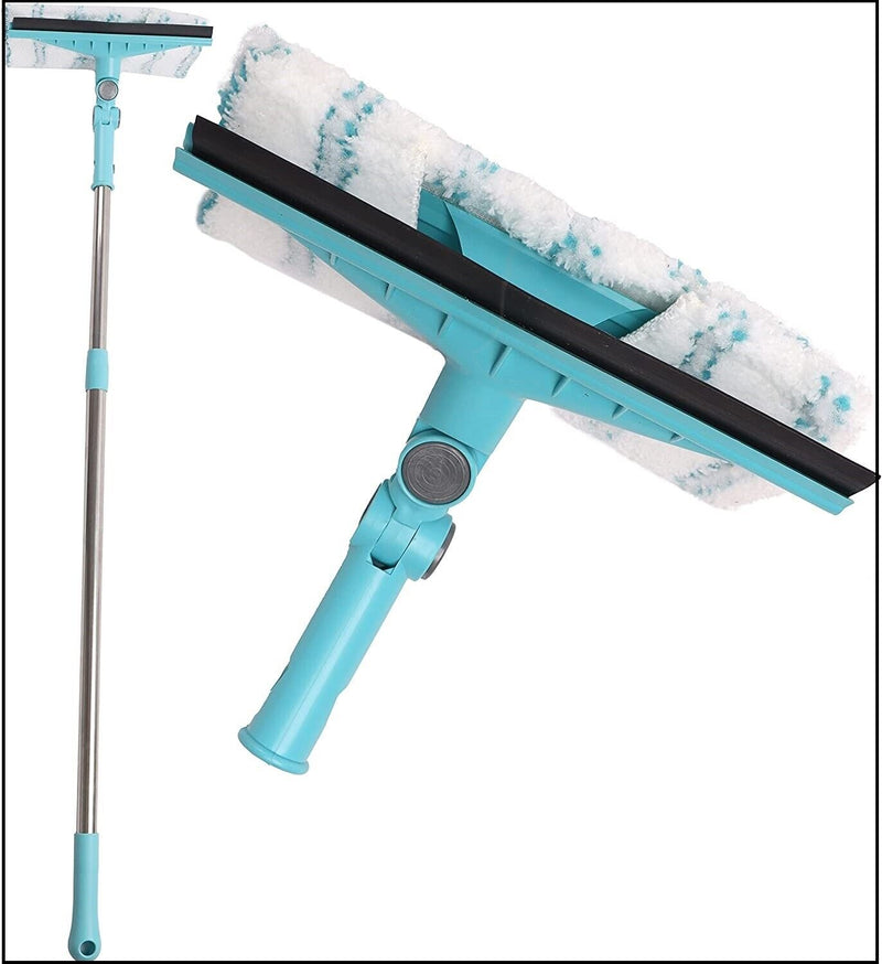 2 in 1 Telescopic Window Cleaner tool rotation head for cleaning with 180 degree rotation